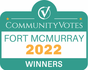 community votes fort mcmurray 2022 winners badge